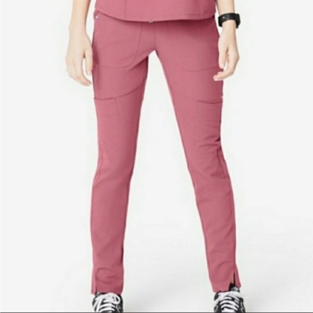 FIGS Kochi Scrub Pants Limited Ed mauve pink size XS pockets healthcare